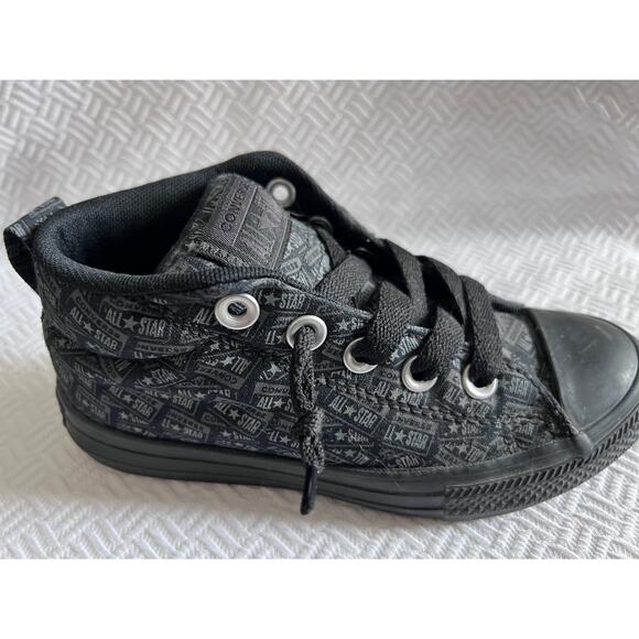 Converse Chuck Taylor All Star Street Black Gray Youth Sz 13 License Plate - Picture 4 of 11